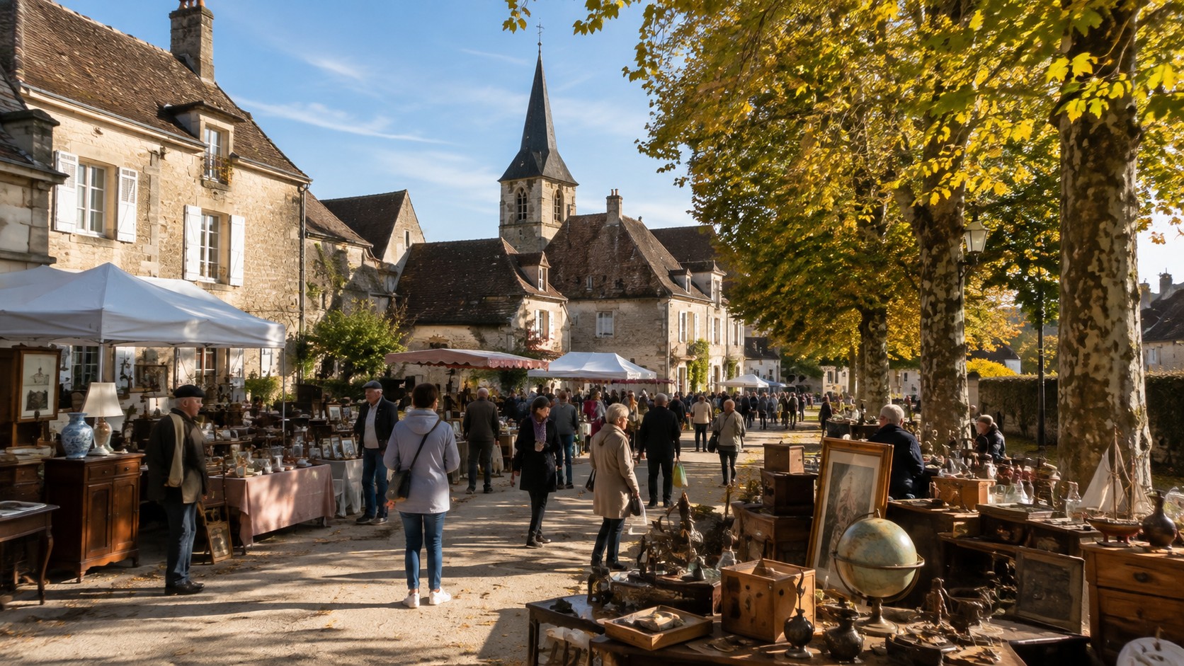 Événements à Orsennes avec une brocante traditionnelle en septembre